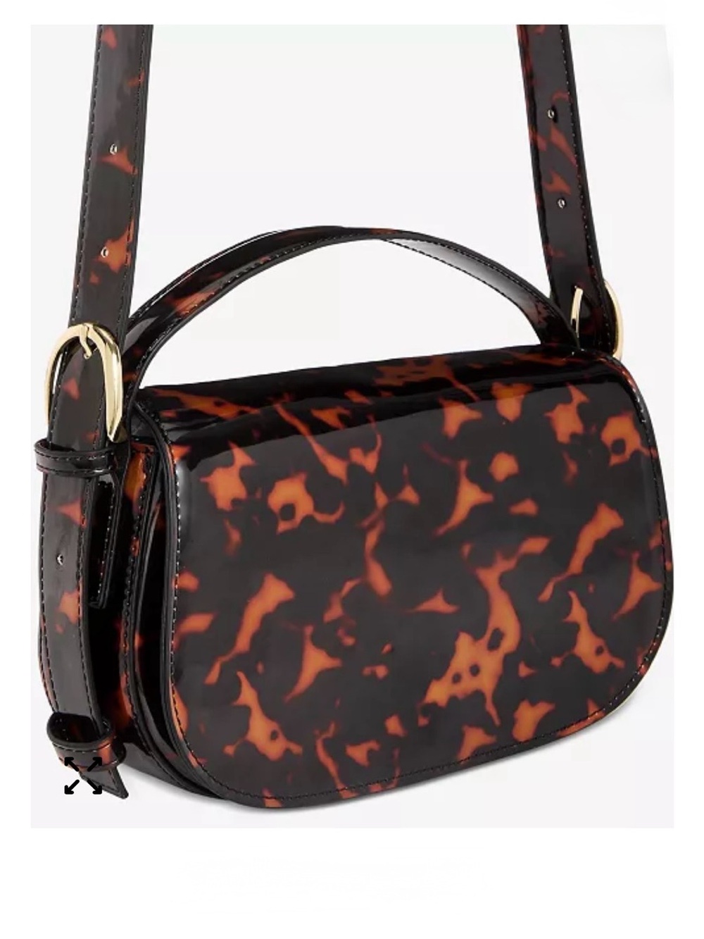 Crossbody Tortoise Shell Purse Bag On 34th Jacqy NWT - Picture 3 of 8